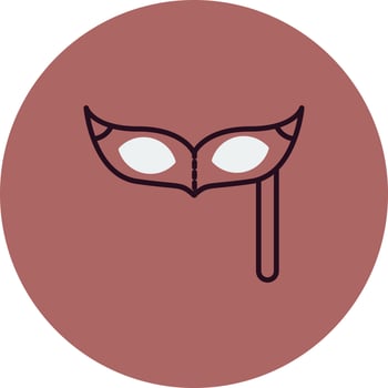 Carnival mask Vector Icon