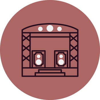 Stage Vector Icon