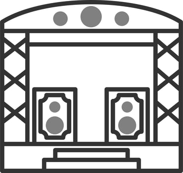 Stage Vector Icon