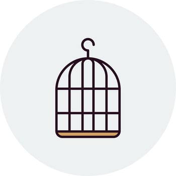 Birdcage Vector Icon