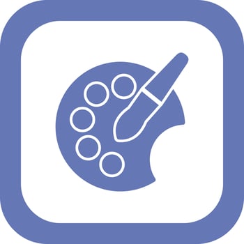 Color Palette Vector Icon