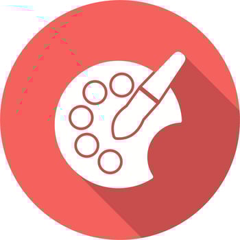 Color Palette Vector Icon