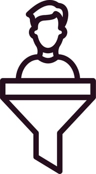 Sales Funnel Vector Icon