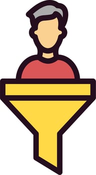 Sales Funnel Vector Icon