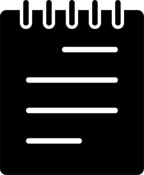 Notepad Vector Icon