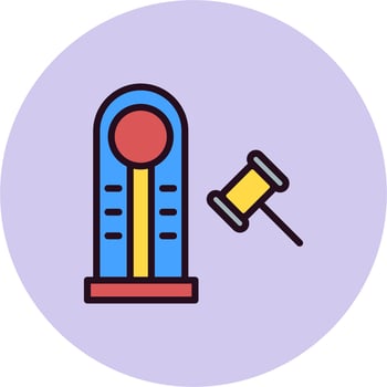 Hammer Game Vector Icon