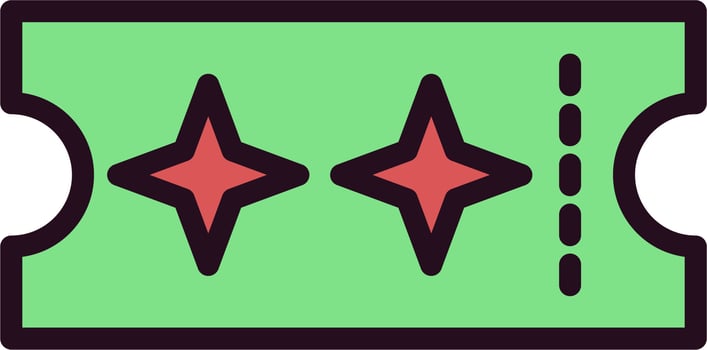 Ticket Vector Icon