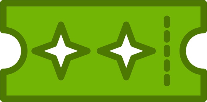 Ticket Vector Icon