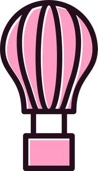 Hot Air Balloon Vector Icon