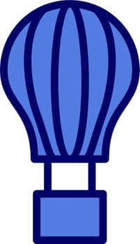 Hot Air Balloon Vector Icon