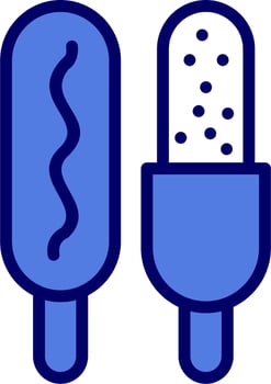 Corn Dog Vector Icon