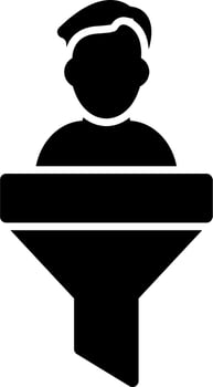 Sales Funnel Vector Icon