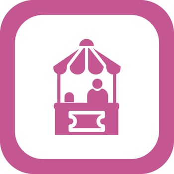 Ticket Office Vector Icon