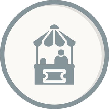 Ticket Office Vector Icon