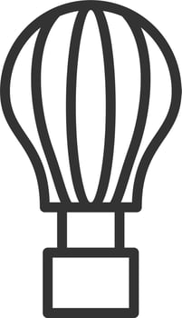 Hot Air Balloon Vector Icon