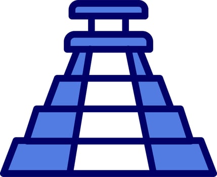 Aztec Pyramid Vector Icon
