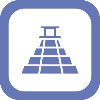 Aztec Pyramid Vector Icon
