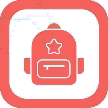 Backpack Vector Icon
