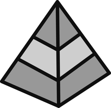 Pyramid Vector Icon