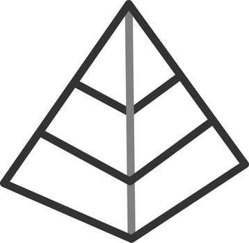Pyramid Vector Icon