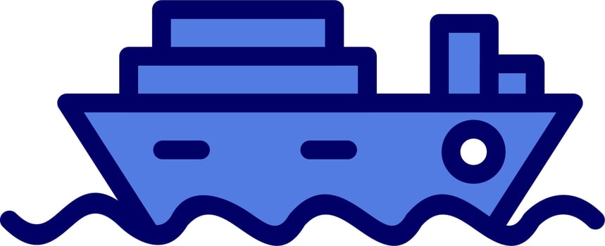 Cruise Ship Vector Icon
