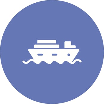 Cruise Ship Vector Icon