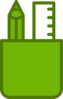 Pencil Case Vector Icon