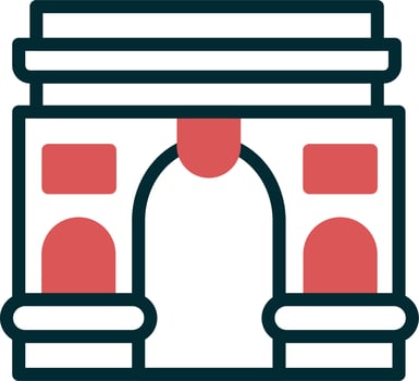 Arch Of Triumph Vector Icon