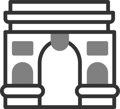 Arch Of Triumph Vector Icon