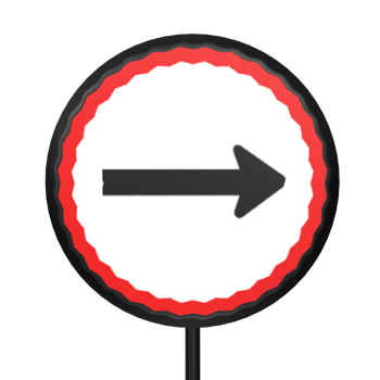 Traffic sign circle isolated on transparent png