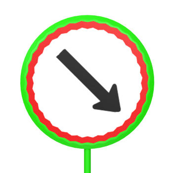 Traffic sign circle isolated on transparent png