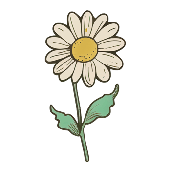 Cute flower hand drawn element, perfect for decorating  Valentine Day or Mother Day card. png