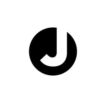 J company name initial letters monogram. J  company logo. vector
