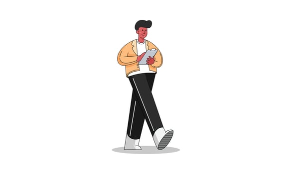 Office Worker Illustration vector