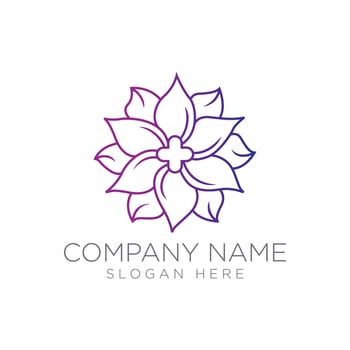 Medical cross and herbal leaf. medicine pharmacy logo vector