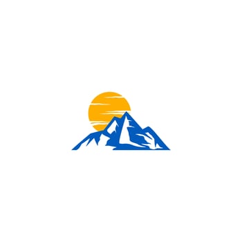 mountain logo design, mountain view logo vector