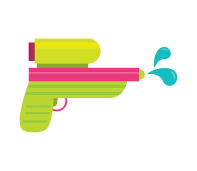 water pistol toy icon vector