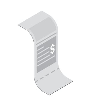 voucher payment icon vector