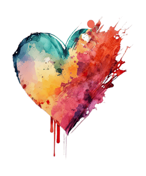 heart watercolor valentine day png