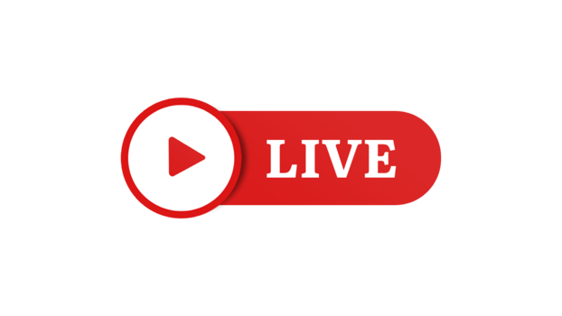Social media live streaming button free png