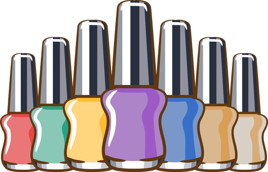 Nail polish png graphic clipart design