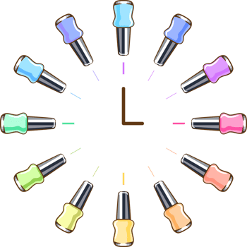 Nail polish png graphic clipart design