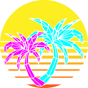 Palm tree png graphic clipart design