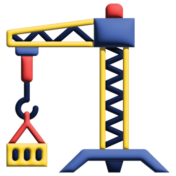3D illustration crane png