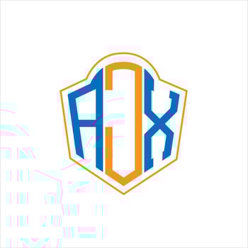 AJX creative initials letter logo. vector