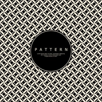 Abstract decorative leaf line pattern design. Geometric floral pattern vector
