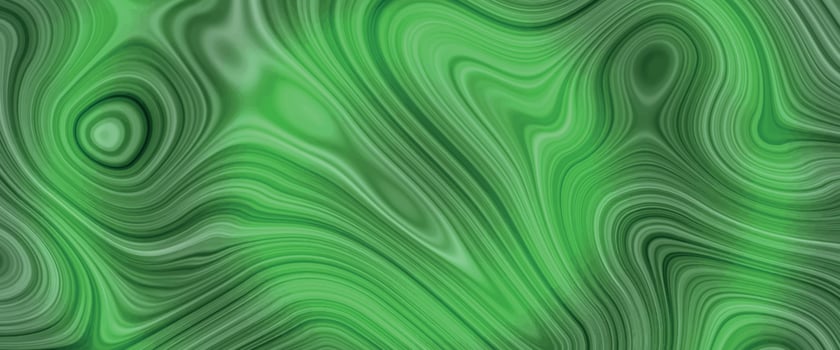 Abstract colorful background with lines. Green blue liquid marble texture. Fluid art. Green yellow acrylic stain element on dark blue background. vector