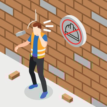Safety Precaution Background vector