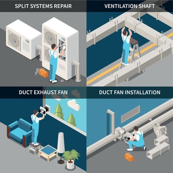 Air Cleaning Set vector