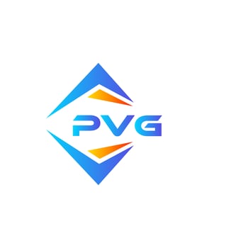 PVG abstract technology logo design on white background. PVG creative initials letter logo concept. vector
